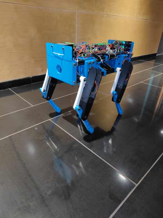 由步进电机和伺服电机制成的玩具机器狗3D数模图纸 Solidworks设计缩略图